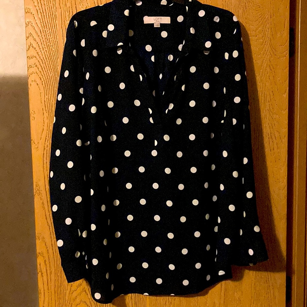 Loft Polka dot blouse